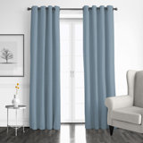 Elsie Linen Look Grommet Drapery Panels Pair