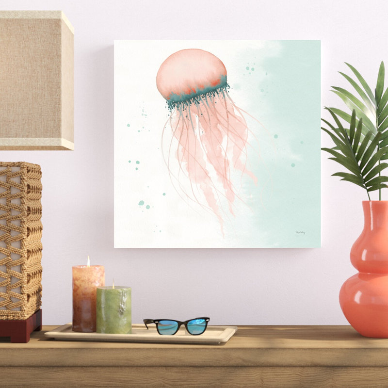 "Splash IV" par Elyse DeNeige, reproduction d'art sur toile tendue, H 20 po x l 20 po