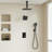 Rainfall Symphony 12inch 3-Function Dual Shower Head Thermostatic Shower System with 3 Sprays Handheld-88543407
