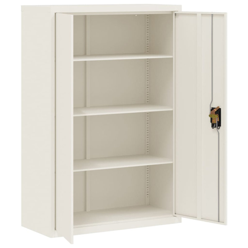 Fowkes 4 -Door 3 -Shelf, White