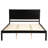 Chares Wood Platform Bed With Headboard-711956075-711956069