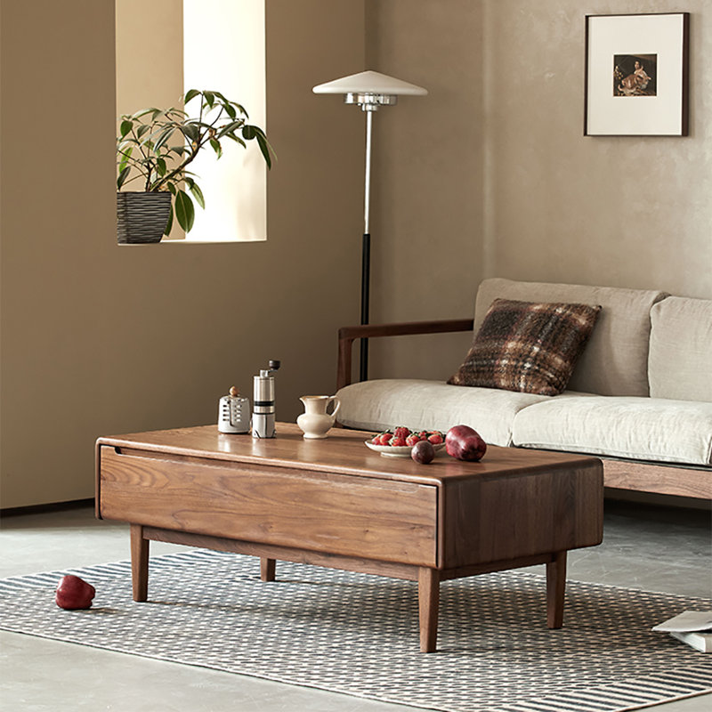 Table basse simple en bois massif