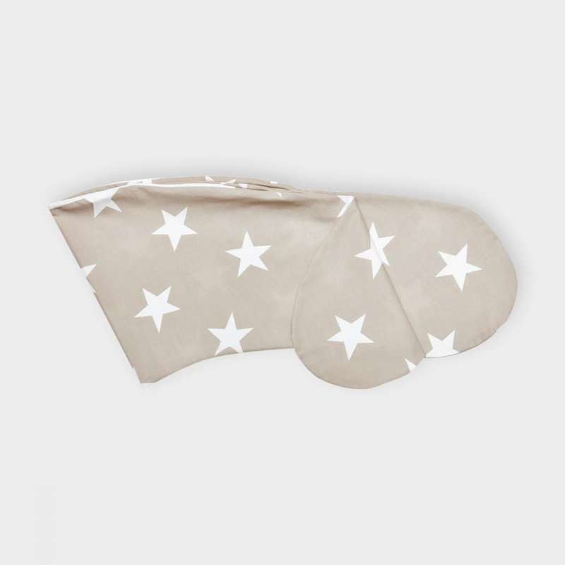 Große Sterne Friends Geometric Cot Pillowcase, Beige