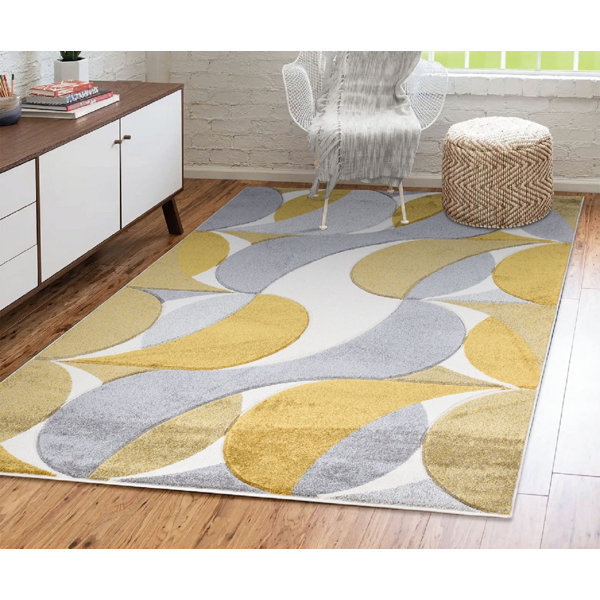 Abstract Pattern Rug Uk Cream Ivy Bronx Kenzo Geometric Abstract Pattern Rugs | Wayfair.co.uk
