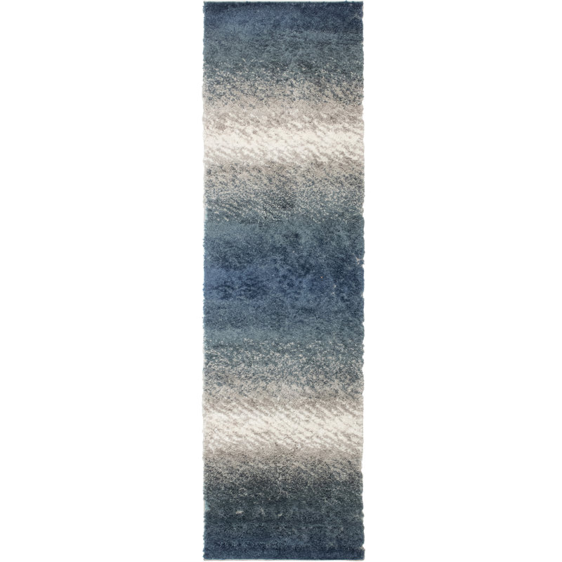 Tapis bleu Monaco, Tapis de couloir 2 pi 8 po x 9 pi 8 po