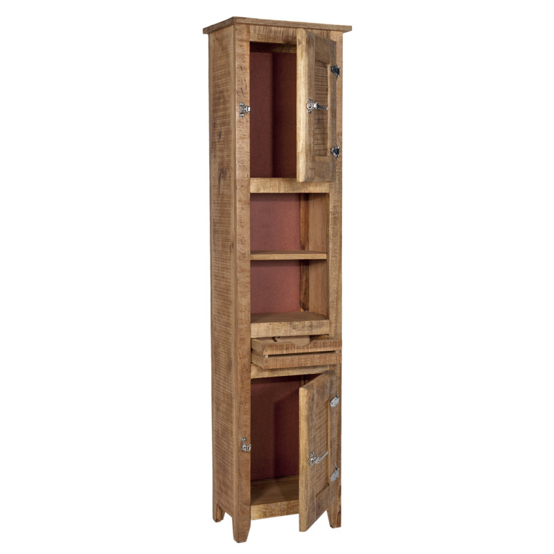 Ottomar Solid Wood Freestanding Linen Cabinet
