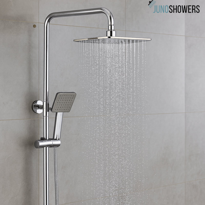 Stylish brushed nickel kitchen faucet with flexible hose and anti-scald temperature control