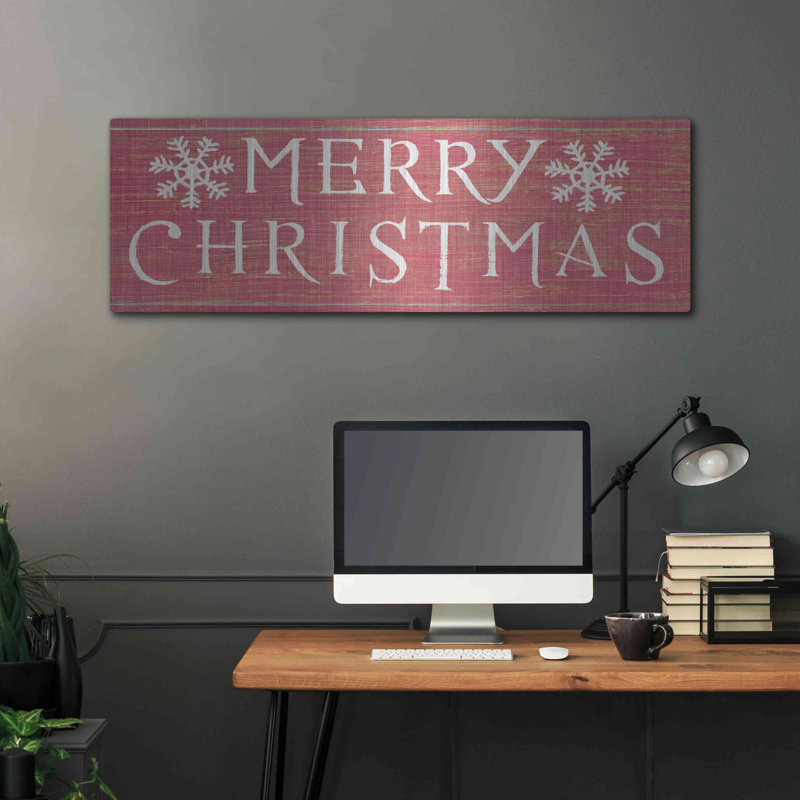 «Christmas Affinity III Red» par James Wiens, H 16 po x l 48 po