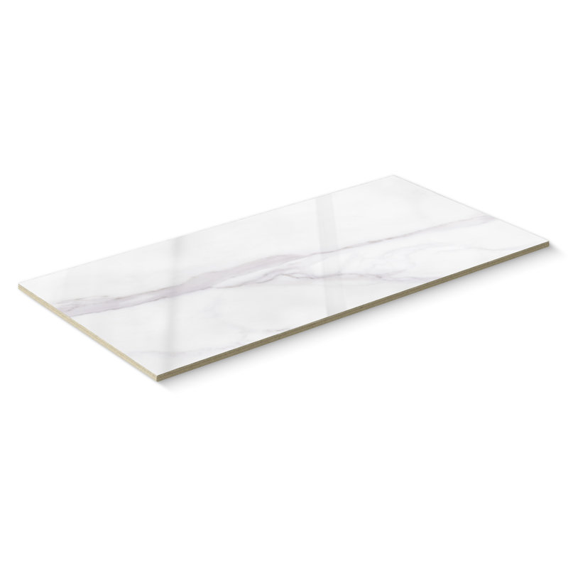 Harbor Glossy 24x48 Porcelain Floor & Wall Tile (15.5 Sq. Ft./Case), Silver