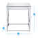 Flori Mirrored Glass Top End Table