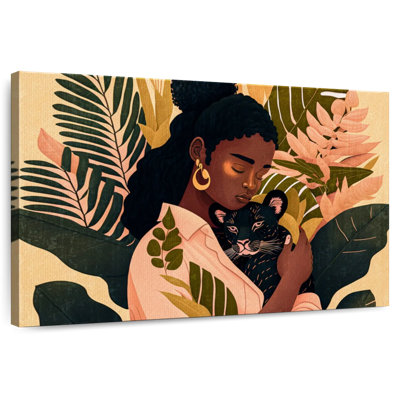Boho Botanical African Girl