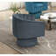 Fauteuil demi-tonneau en velours-412068187