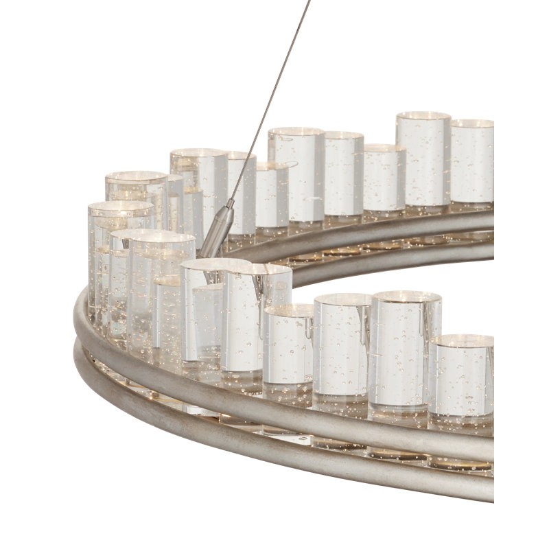 Pleiades 1 - Light Wrought Iron LED Chandelier