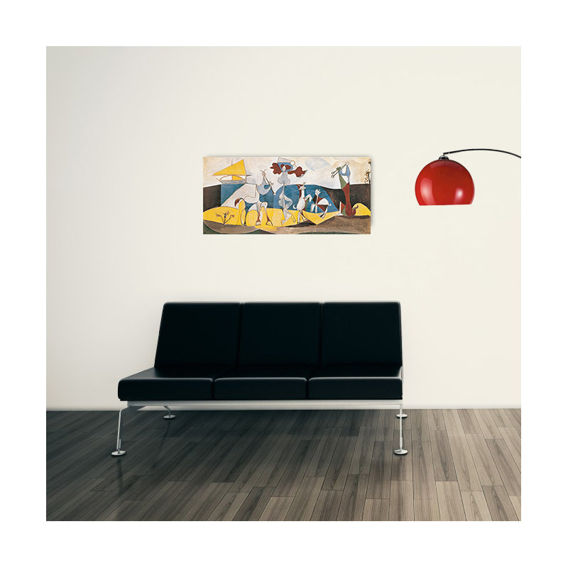 Pablo Picasso - No Frame Print on Wood, 58cm H x 126cm W x 1.8cm D
