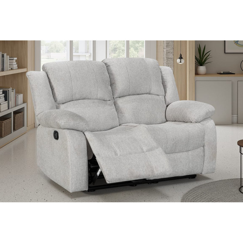 Aesir Reclining Sofa, Light Grey, 2