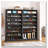 31.49" Width Shoe Cabinet, 9 Tiers 40-45 Pairs Heavy Duty Wood Freestanding Shoe Storage Cabinet-1070820513