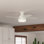 Ventilateur de plafond encastré à 4 pales à profil bas de 44 po avec lumières Dempsey