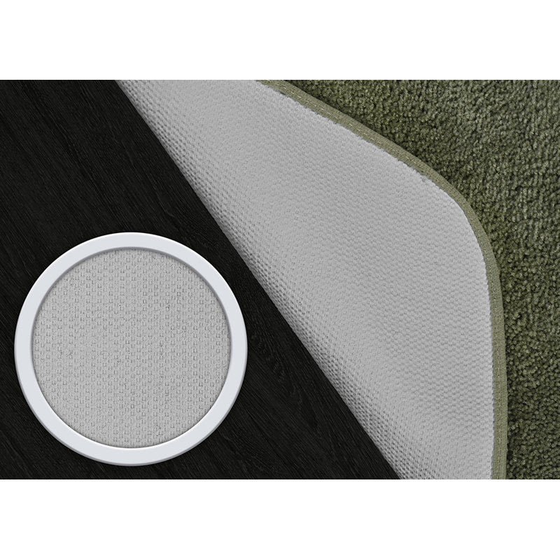 Tapis de bain antidérapant en nylon doux Mccluney, Fougère profonde, L 24 po x L 40 po