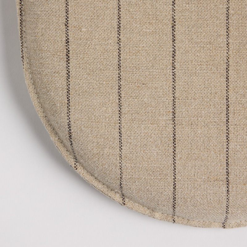 Dining Seat Cushion-16.5"-Antwerp Natural, Lavon Flint Striped
