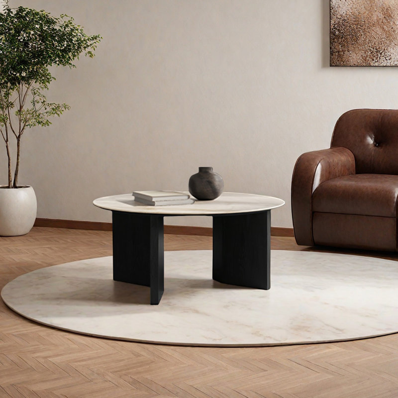 Table basse Simple, H 16,5 po x L 31,5 po x l 31,5 po, Brun