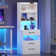 Manech 51.8" Tall Nightstand with Charging Station and LED Lights