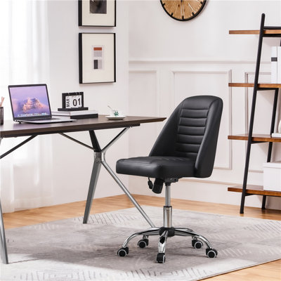 Modern Office Chair with Silver Chrome Base