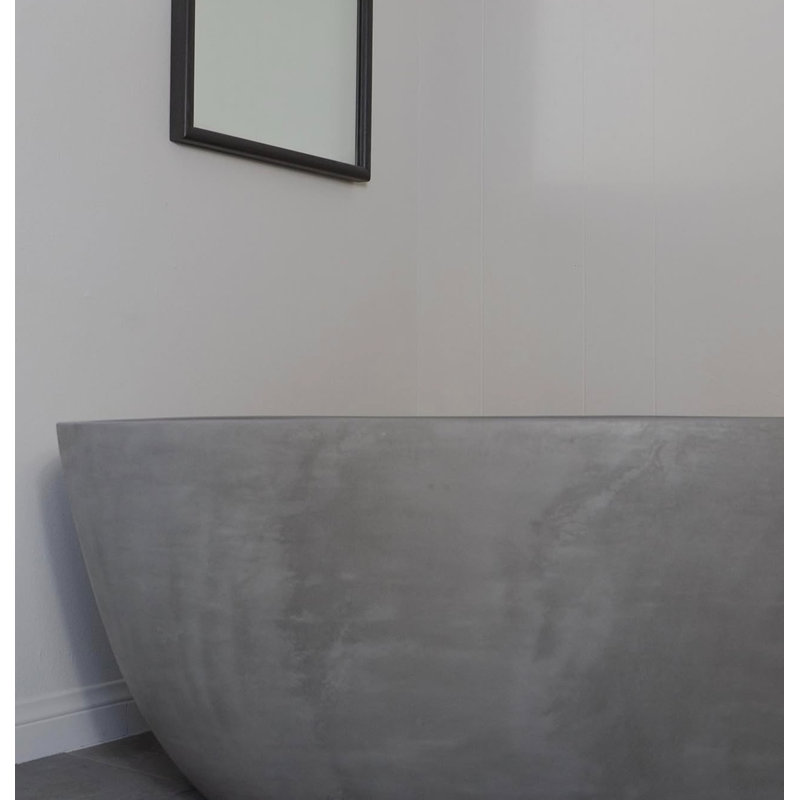 62.8'' L Soaking Bathtub, Gray