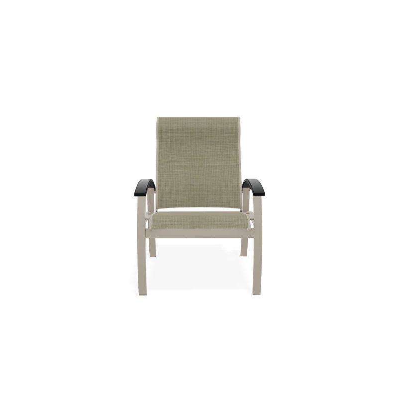 Chaise de patio Askar, Désert texturé, Graphite classique, Bristol taupe Sunbrella®