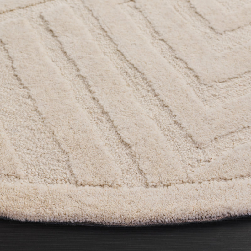 Tapis ivoire Mykonos 402, Rond 6 pi