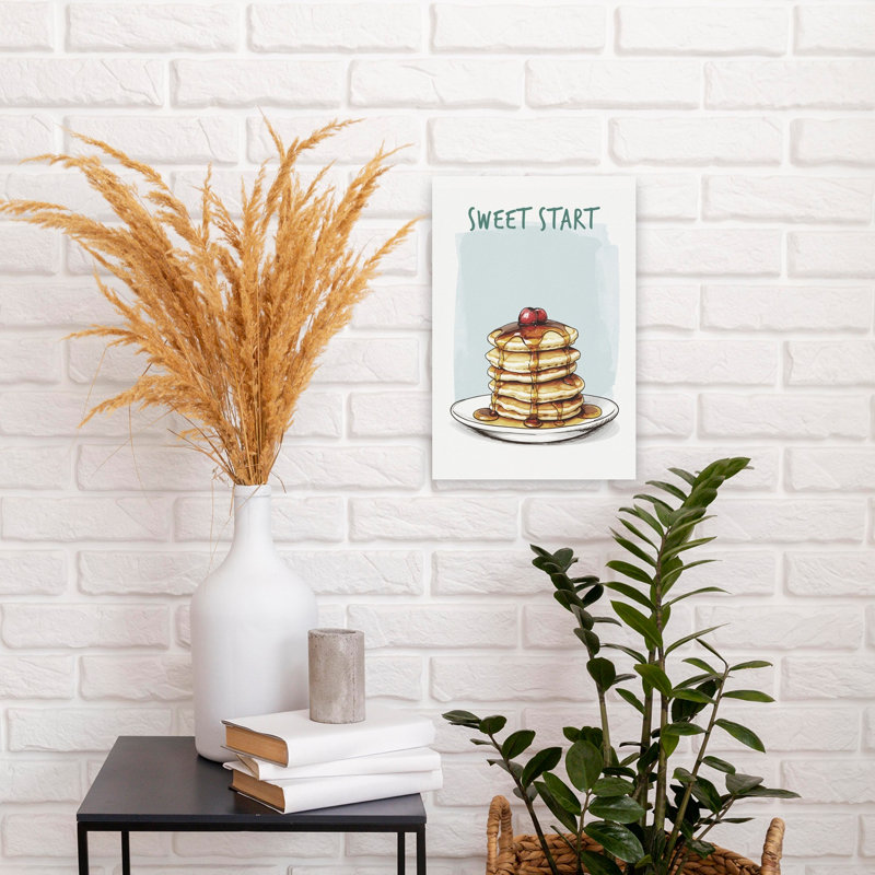 Sweet Breakfast Pancakes by Andreas Magnusson - Wrapped Canvas Print, 45.72 cm H x 30.48 cm W