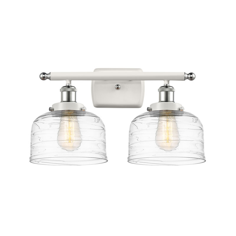 2 - Light Dimmable LED Bath Bar, White/Polished Chrome