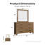 Antibes Rowane 2-Piece Dresser And Mirror Set