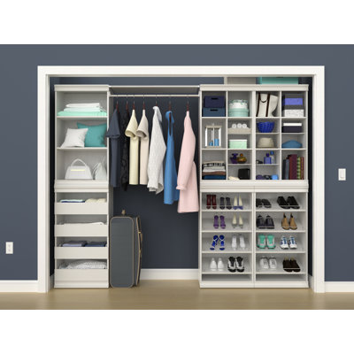 Modular Storage 90.14" W - 99" W Closet System Starter Kit