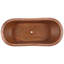 Paige 66" x 32" Pedestal Soaking Copper Bathtub-1377271154