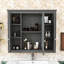 Armoire de salle de bain murale avec tablettes et rangement-120380729