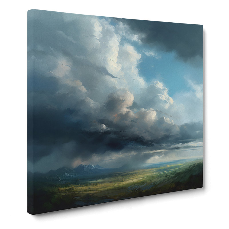 Cloudy Sky Realism - Print, 50cm H x 50cm W x 3cm D