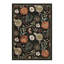 Tapis floral lavable à la machine avec envers en TPR antidérapant-1515550806