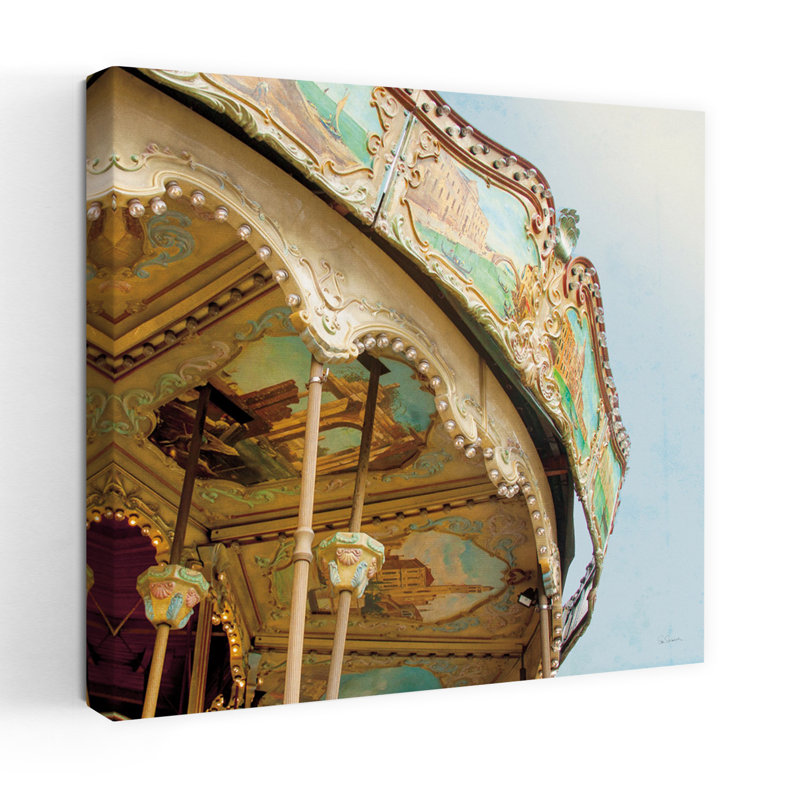 Carrousel de Paris I Vieilli, H 48 po x l 48 po
