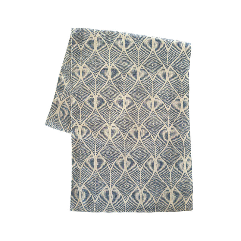Cool Tropics Indoor Outdoor Table Runner, Indigo