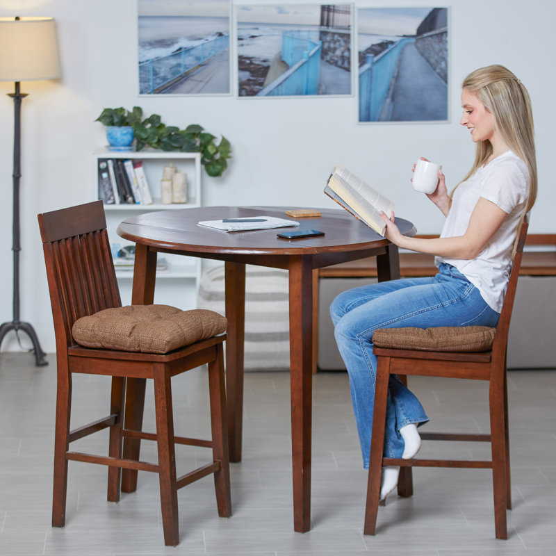 Non-Slip Dining Room And Kitchen Seat Cushions, 15 X 15 X 3 Inches, Chocolate