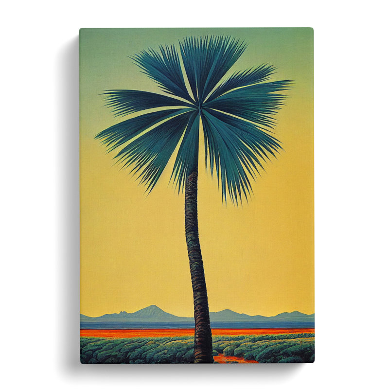 Palm Tree Landscape - Wrapped Canvas, 50cm H x 35cm W x 3cm D