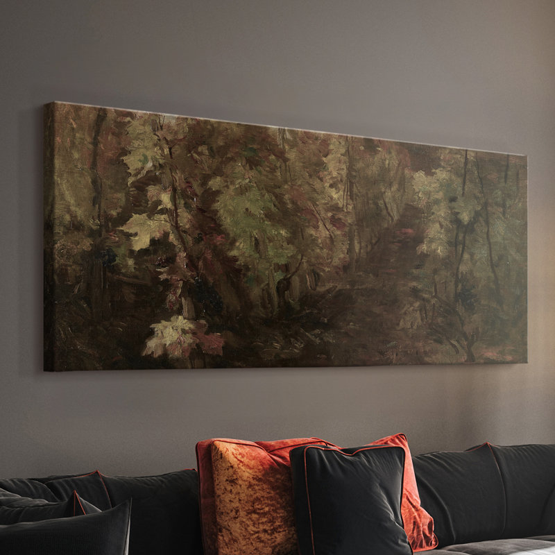 Série paysage - CDXLIX - Toile tendue avec châssis - Prêt à accrocher, H 12 po x l 30 po