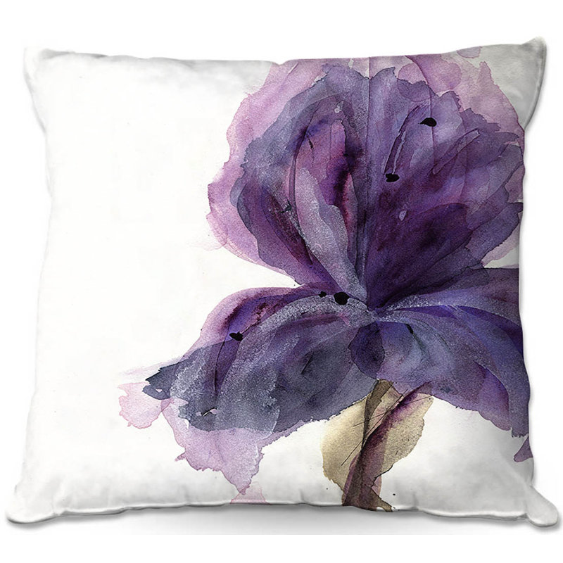 Couch Iris Square Throw Pillow, 16" x 16"