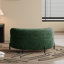 Ensemble de fauteuil d'appoint, fauteuil demi-tonneau pivotant à 360 ° et repose-pieds avec rangement-117494345