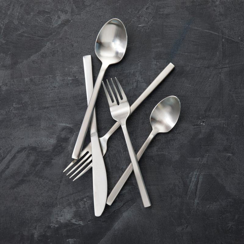 Arezzo 20 Piece Stainless Steel Flatware Set, Service for 4, Brushed
