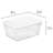 Sterilite 16 Quart Clear Plastic Stacking Storage Container Box w/ Lid