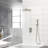 Dual Shower Head - 10 Inch Wall Mounted Square Shower System With Rough-In Valve-114230269