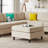 Modern 6-Seater Modular Sectional Sofa - Corduroy Upholstery, Free-Combination Design (L/U-Shape or Sleeper), 250 lb/Seat-248922420