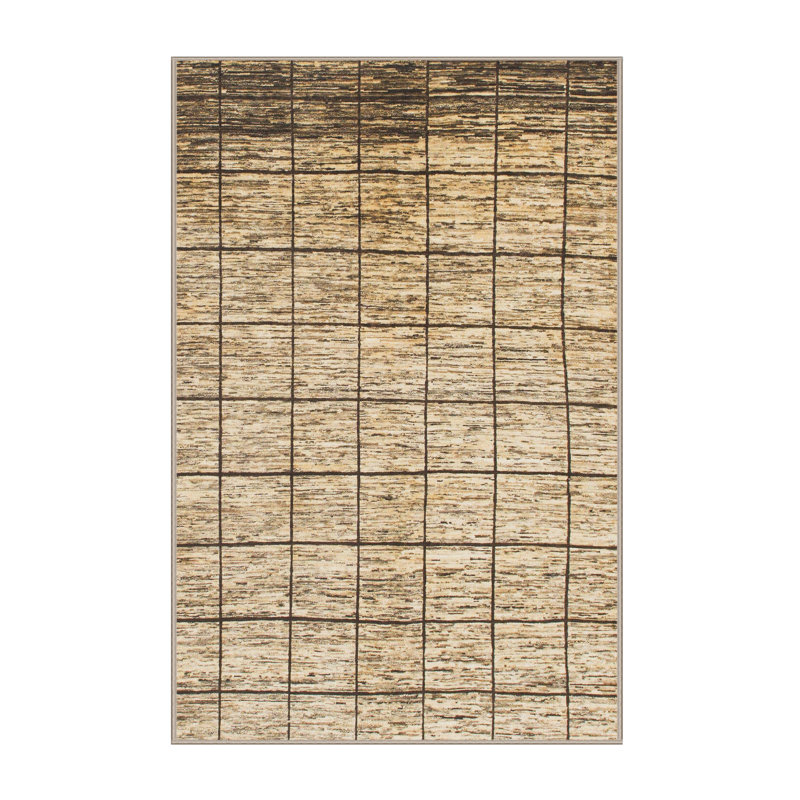 Abstract Indoor Rug, Rectangle 4' x 6'