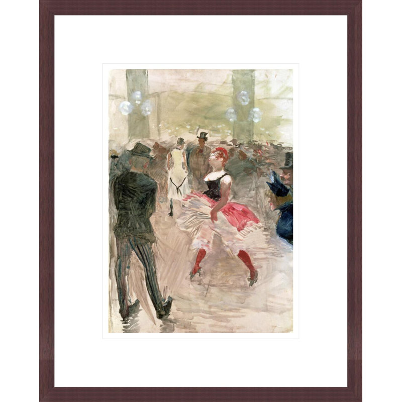 «At the Elysee Montmartre» par Henri de Toulouse-Lautrec, impression giclée encadrée, H 16,75 po x l 13,45 po